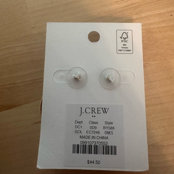 J. Crew gold circle hoop earrings - Picture 4 of 4